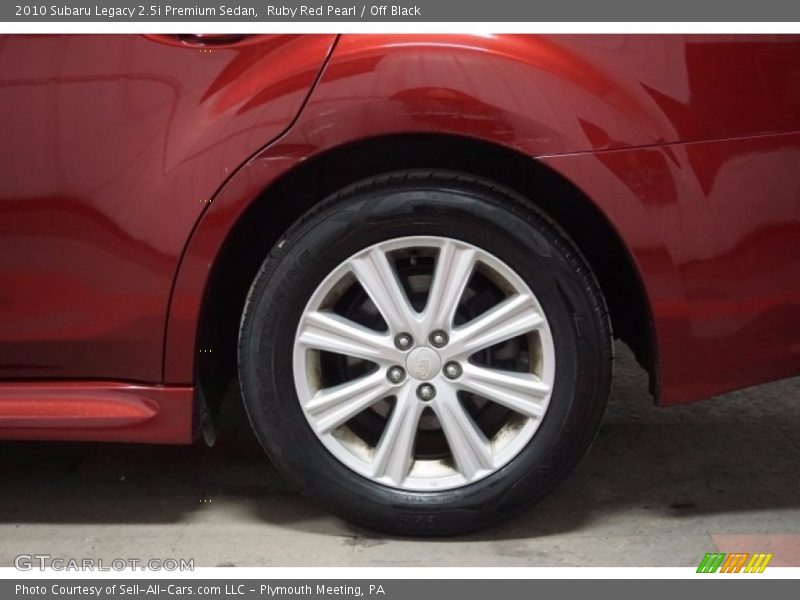 Ruby Red Pearl / Off Black 2010 Subaru Legacy 2.5i Premium Sedan