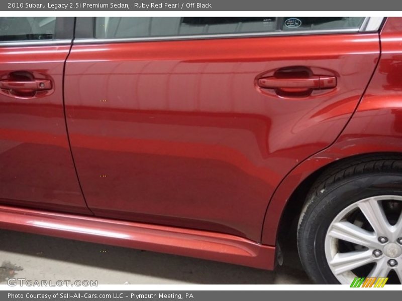 Ruby Red Pearl / Off Black 2010 Subaru Legacy 2.5i Premium Sedan