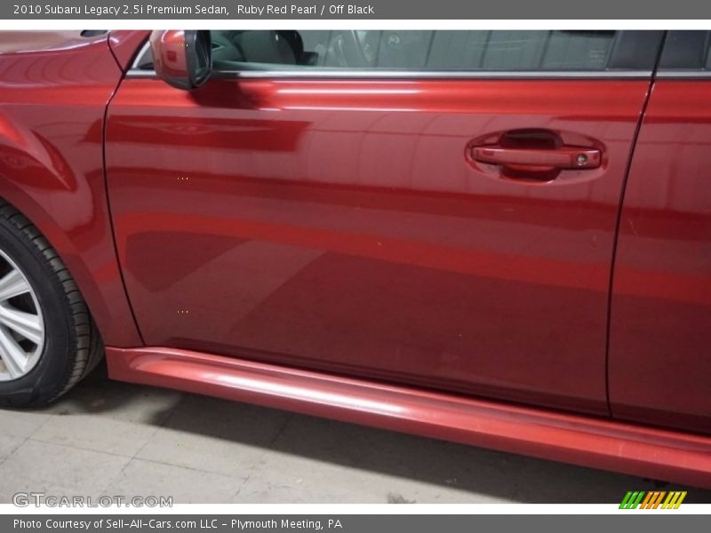 Ruby Red Pearl / Off Black 2010 Subaru Legacy 2.5i Premium Sedan