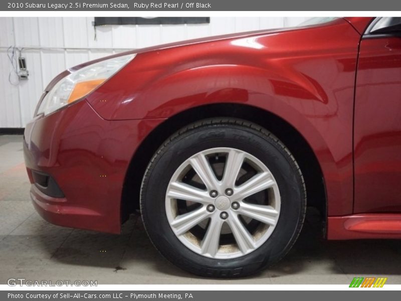 Ruby Red Pearl / Off Black 2010 Subaru Legacy 2.5i Premium Sedan