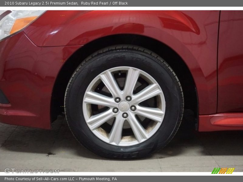 Ruby Red Pearl / Off Black 2010 Subaru Legacy 2.5i Premium Sedan