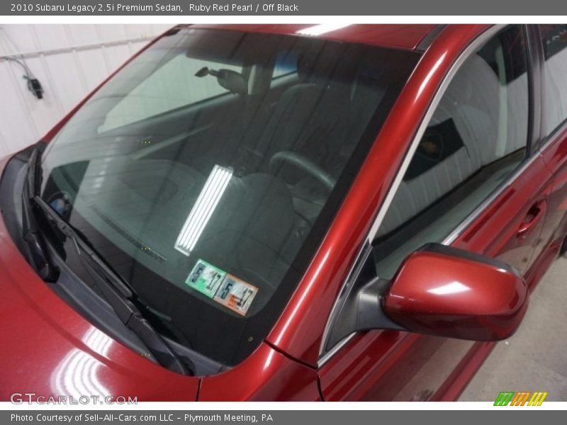Ruby Red Pearl / Off Black 2010 Subaru Legacy 2.5i Premium Sedan