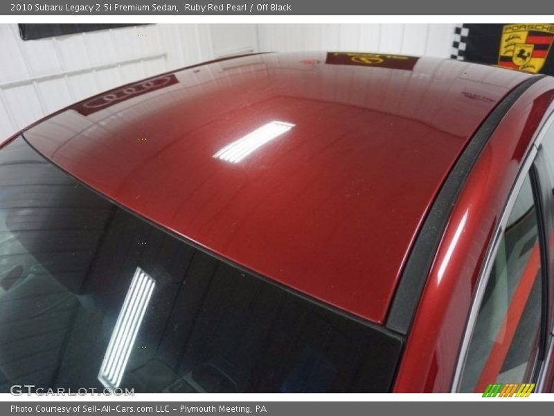 Ruby Red Pearl / Off Black 2010 Subaru Legacy 2.5i Premium Sedan