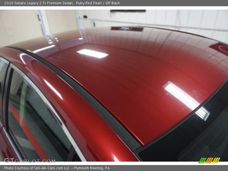 Ruby Red Pearl / Off Black 2010 Subaru Legacy 2.5i Premium Sedan