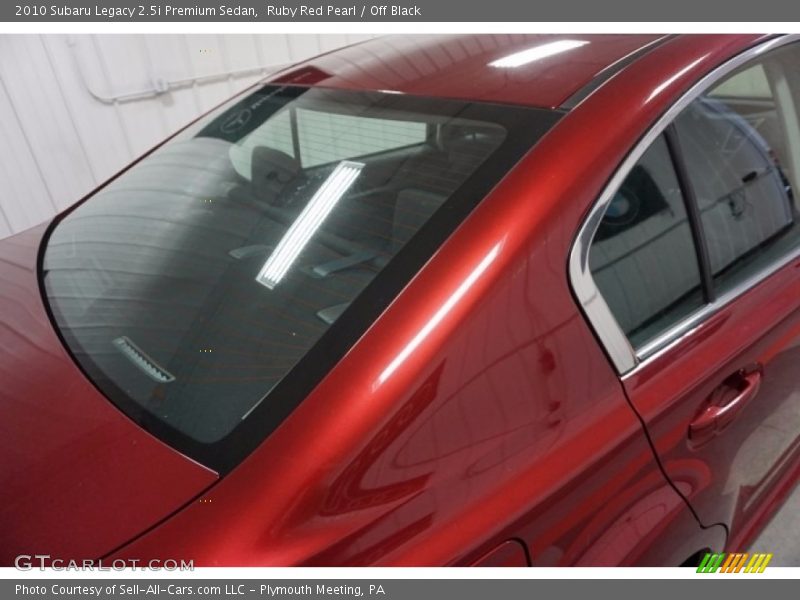 Ruby Red Pearl / Off Black 2010 Subaru Legacy 2.5i Premium Sedan