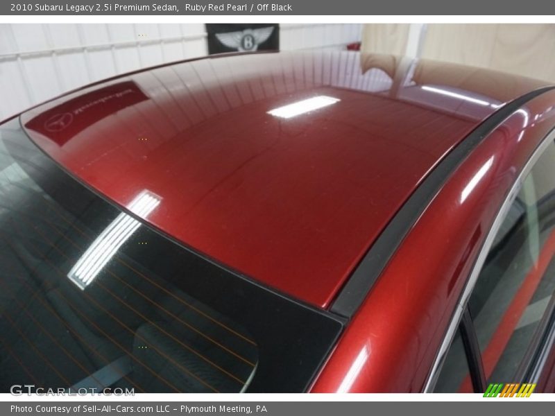 Ruby Red Pearl / Off Black 2010 Subaru Legacy 2.5i Premium Sedan