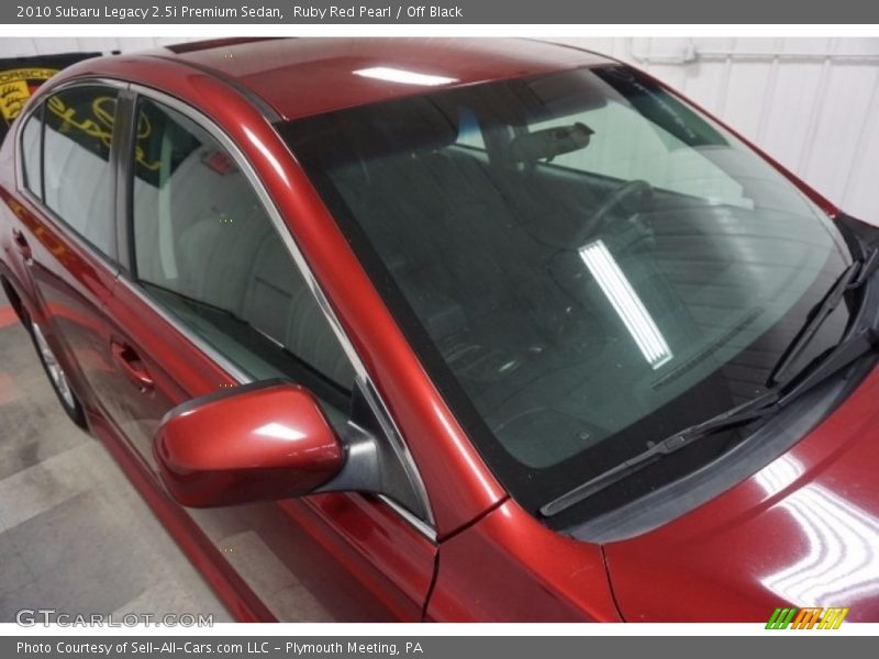 Ruby Red Pearl / Off Black 2010 Subaru Legacy 2.5i Premium Sedan