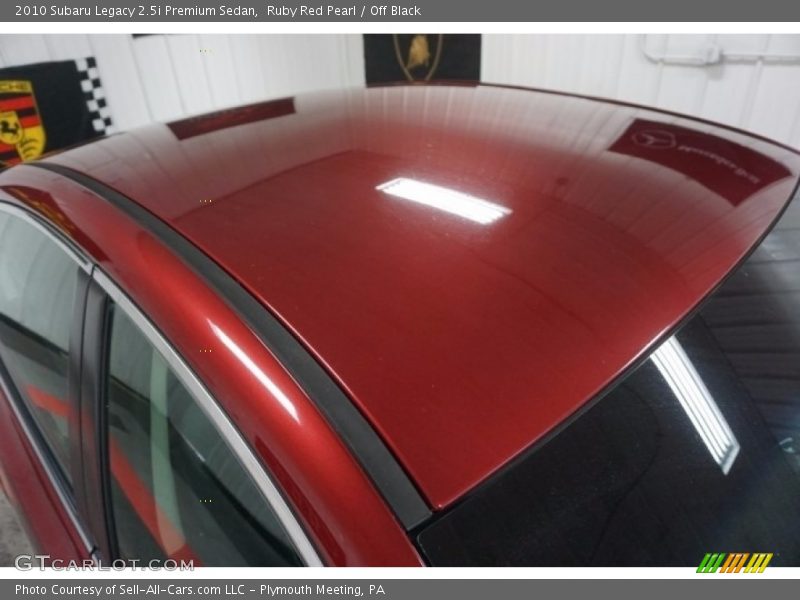 Ruby Red Pearl / Off Black 2010 Subaru Legacy 2.5i Premium Sedan