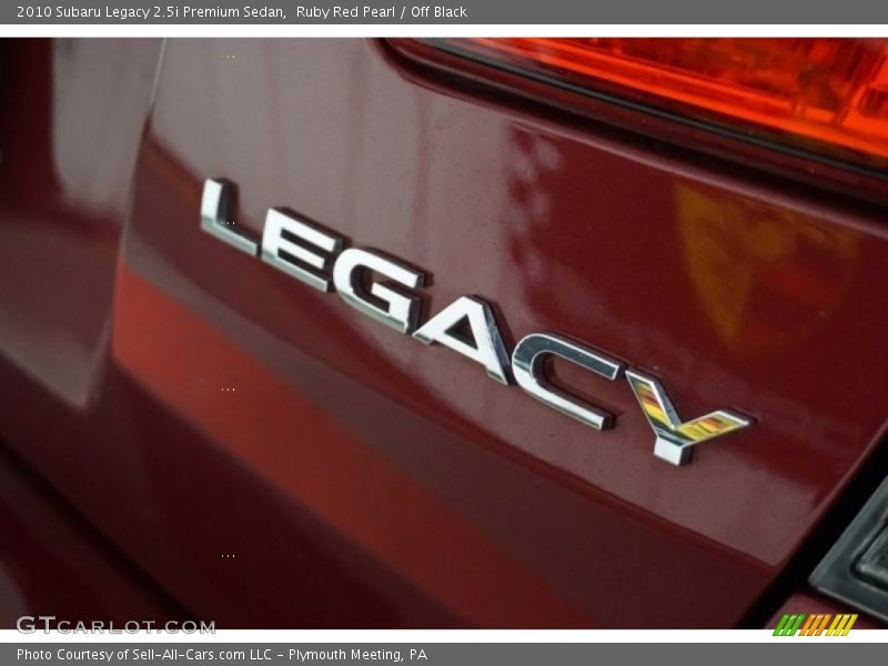 Ruby Red Pearl / Off Black 2010 Subaru Legacy 2.5i Premium Sedan