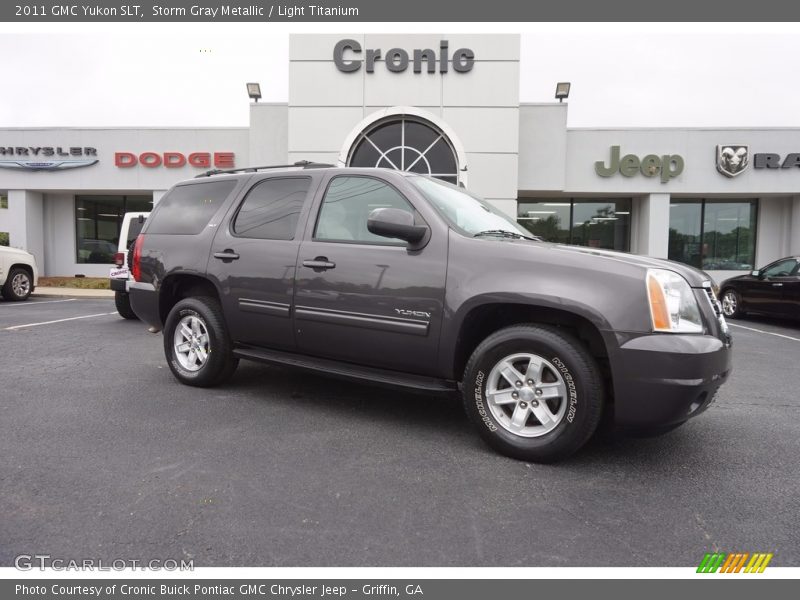 Storm Gray Metallic / Light Titanium 2011 GMC Yukon SLT