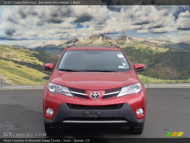Barcelona Red Metallic / Black 2015 Toyota RAV4 XLE