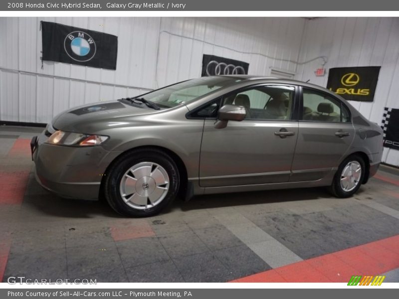 Galaxy Gray Metallic / Ivory 2008 Honda Civic Hybrid Sedan