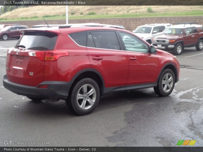 Barcelona Red Metallic / Black 2015 Toyota RAV4 XLE