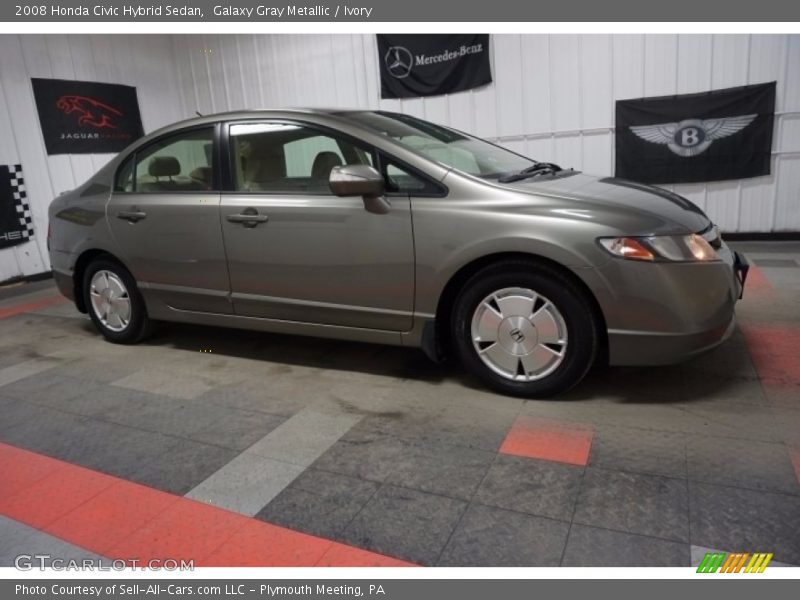 Galaxy Gray Metallic / Ivory 2008 Honda Civic Hybrid Sedan