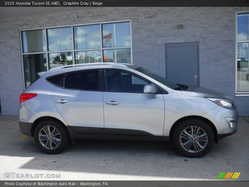 Graphite Gray / Beige 2015 Hyundai Tucson SE AWD