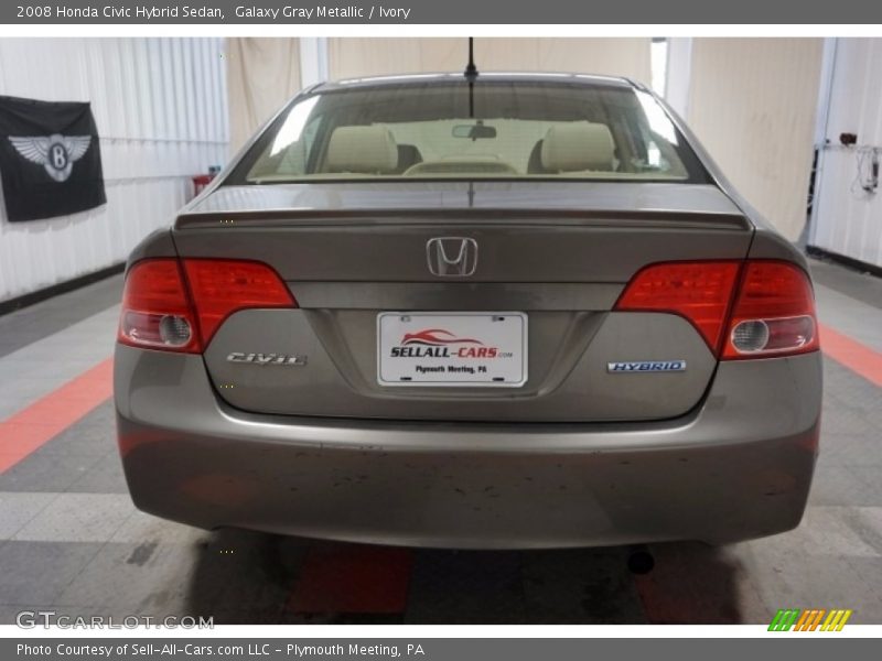 Galaxy Gray Metallic / Ivory 2008 Honda Civic Hybrid Sedan