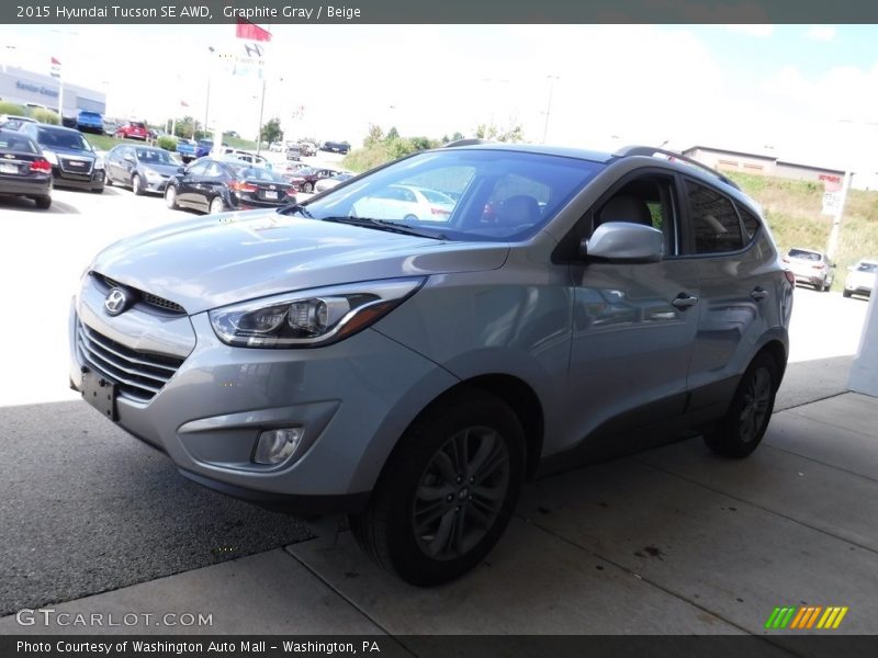 Graphite Gray / Beige 2015 Hyundai Tucson SE AWD