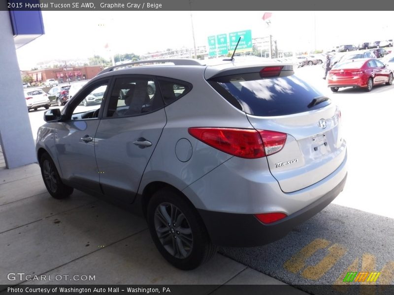 Graphite Gray / Beige 2015 Hyundai Tucson SE AWD