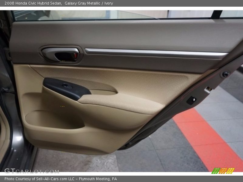 Galaxy Gray Metallic / Ivory 2008 Honda Civic Hybrid Sedan
