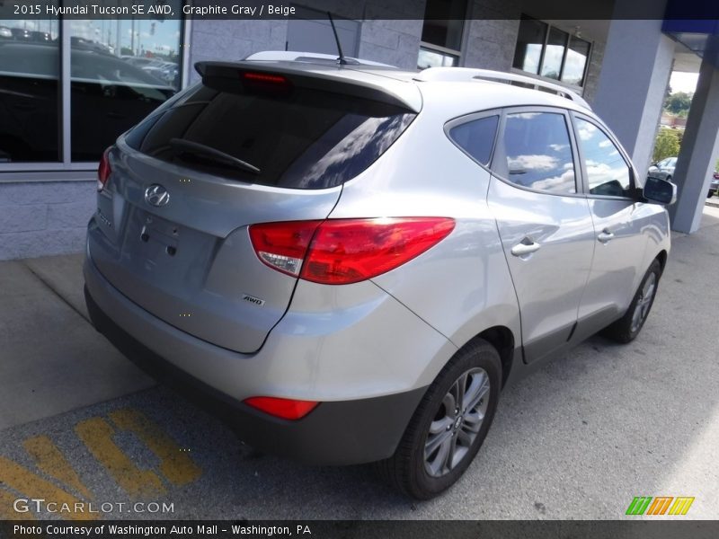 Graphite Gray / Beige 2015 Hyundai Tucson SE AWD