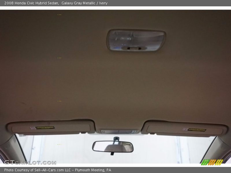 Galaxy Gray Metallic / Ivory 2008 Honda Civic Hybrid Sedan
