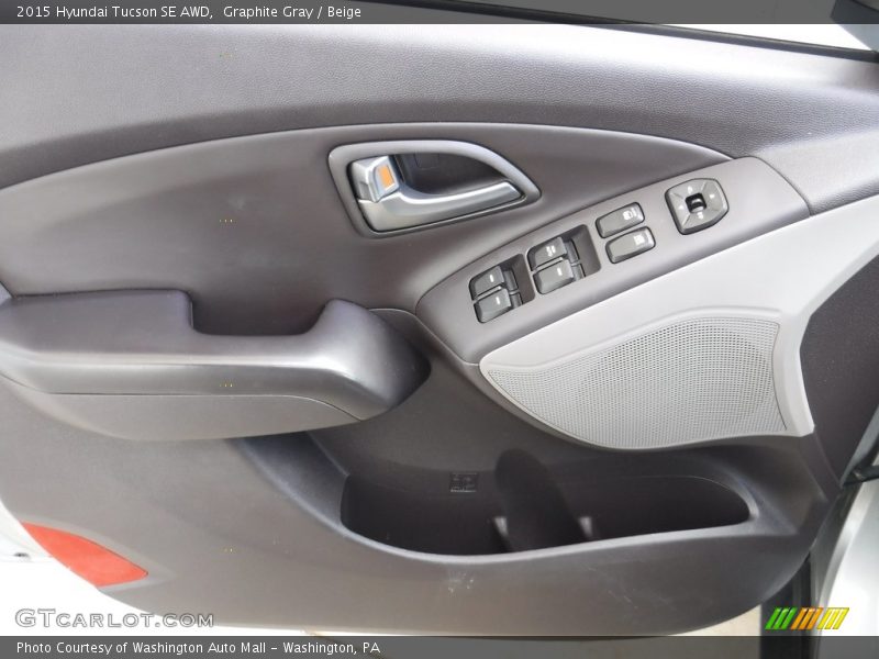 Graphite Gray / Beige 2015 Hyundai Tucson SE AWD