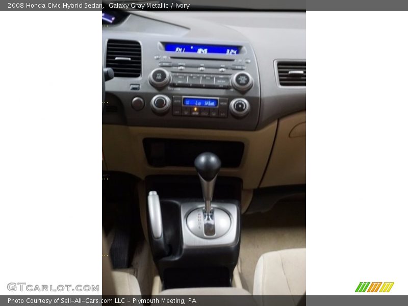 Galaxy Gray Metallic / Ivory 2008 Honda Civic Hybrid Sedan