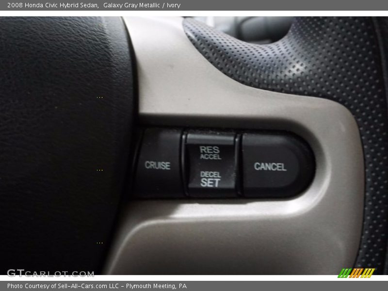 Galaxy Gray Metallic / Ivory 2008 Honda Civic Hybrid Sedan