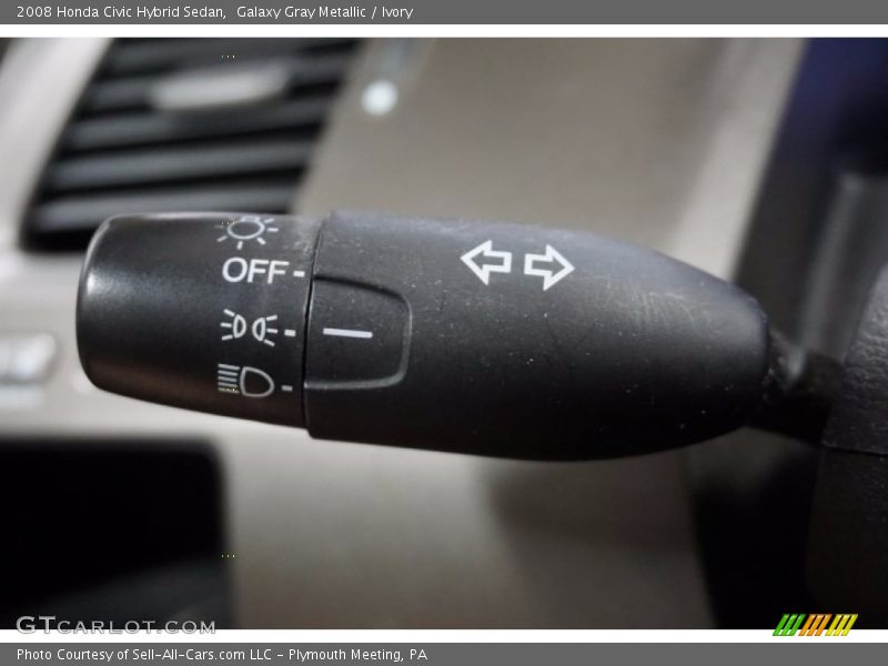 Galaxy Gray Metallic / Ivory 2008 Honda Civic Hybrid Sedan