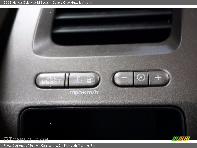 Galaxy Gray Metallic / Ivory 2008 Honda Civic Hybrid Sedan