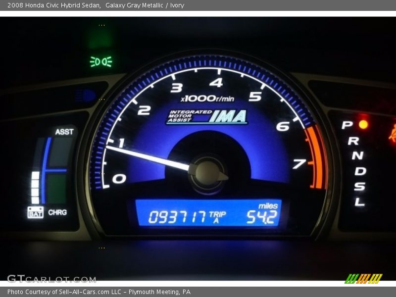 Galaxy Gray Metallic / Ivory 2008 Honda Civic Hybrid Sedan