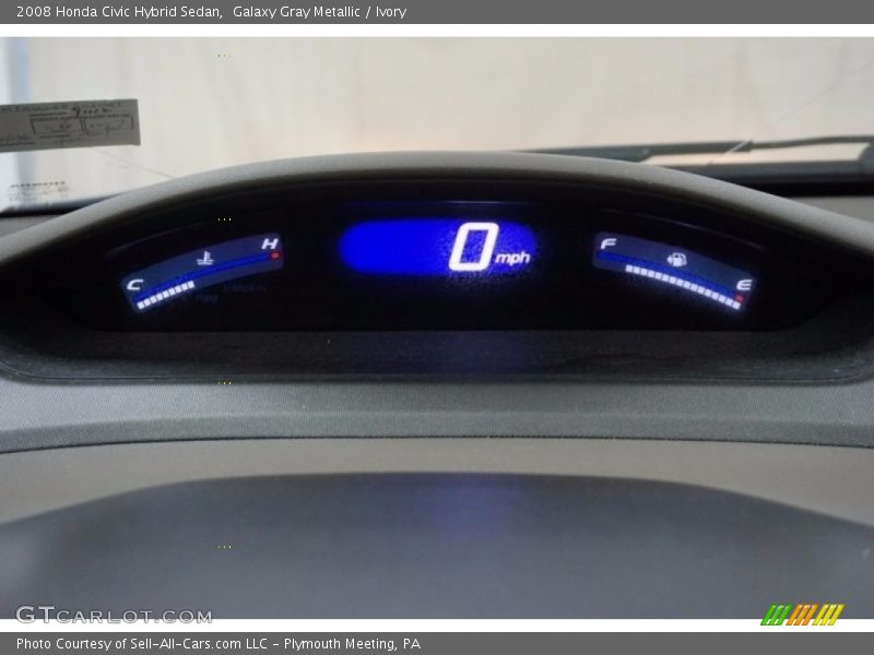 Galaxy Gray Metallic / Ivory 2008 Honda Civic Hybrid Sedan