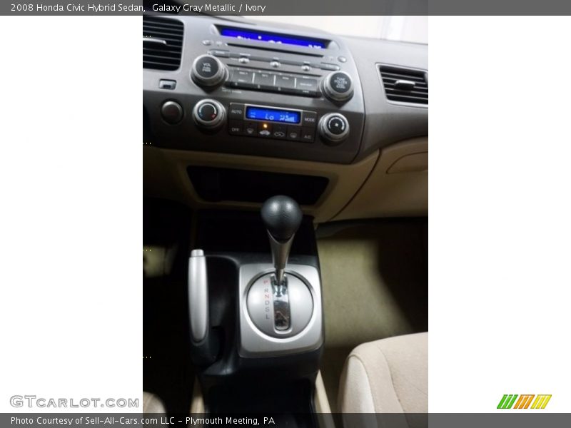 Galaxy Gray Metallic / Ivory 2008 Honda Civic Hybrid Sedan