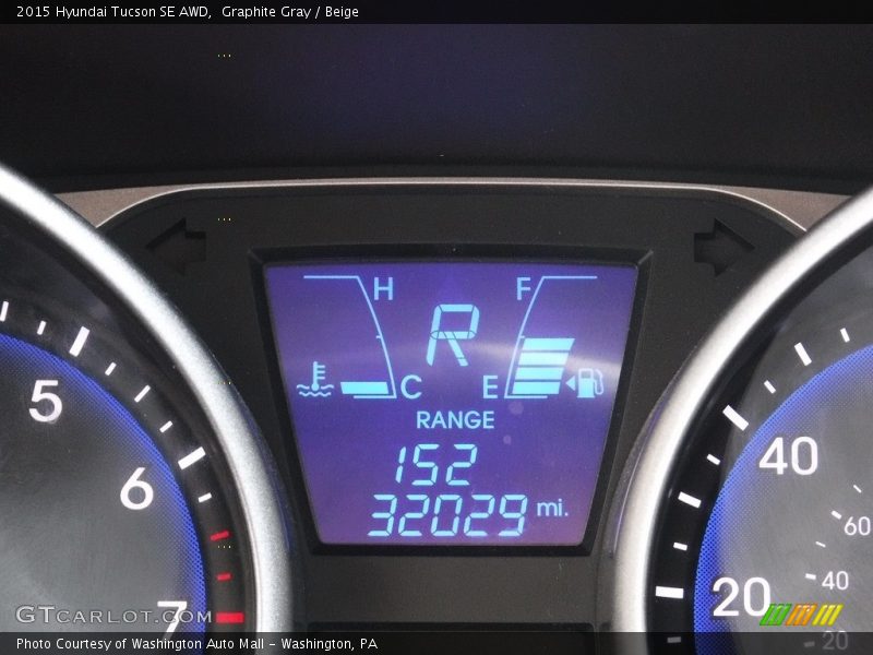Graphite Gray / Beige 2015 Hyundai Tucson SE AWD