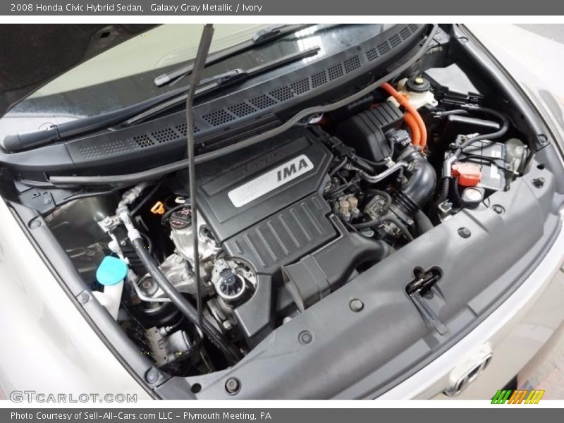 Galaxy Gray Metallic / Ivory 2008 Honda Civic Hybrid Sedan