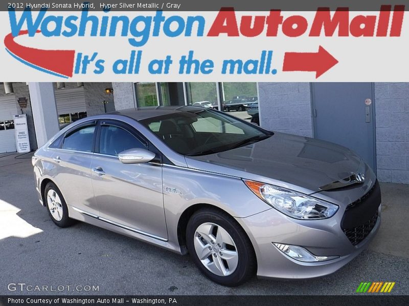 Hyper Silver Metallic / Gray 2012 Hyundai Sonata Hybrid