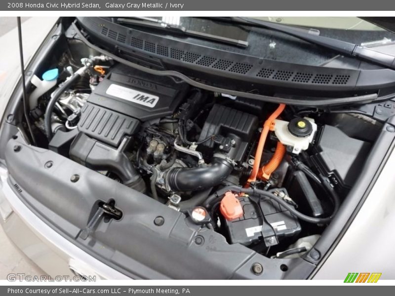 Galaxy Gray Metallic / Ivory 2008 Honda Civic Hybrid Sedan