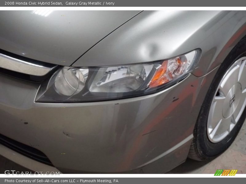 Galaxy Gray Metallic / Ivory 2008 Honda Civic Hybrid Sedan