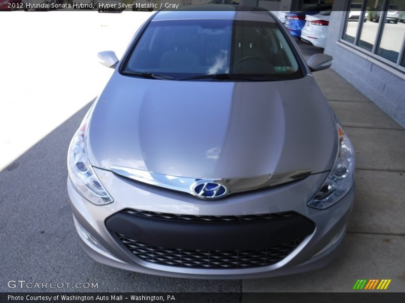 Hyper Silver Metallic / Gray 2012 Hyundai Sonata Hybrid
