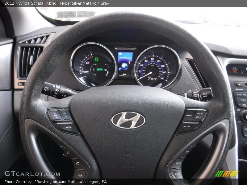 Hyper Silver Metallic / Gray 2012 Hyundai Sonata Hybrid