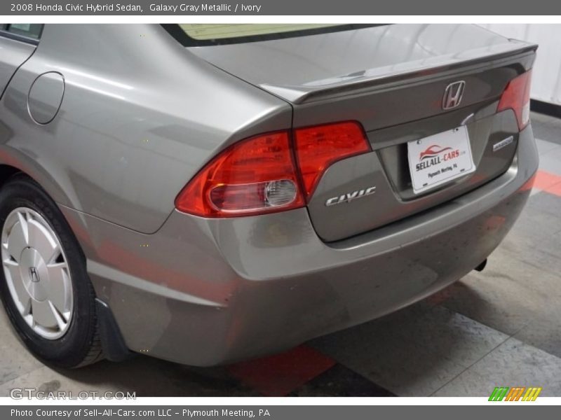 Galaxy Gray Metallic / Ivory 2008 Honda Civic Hybrid Sedan
