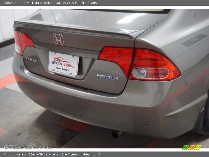 Galaxy Gray Metallic / Ivory 2008 Honda Civic Hybrid Sedan
