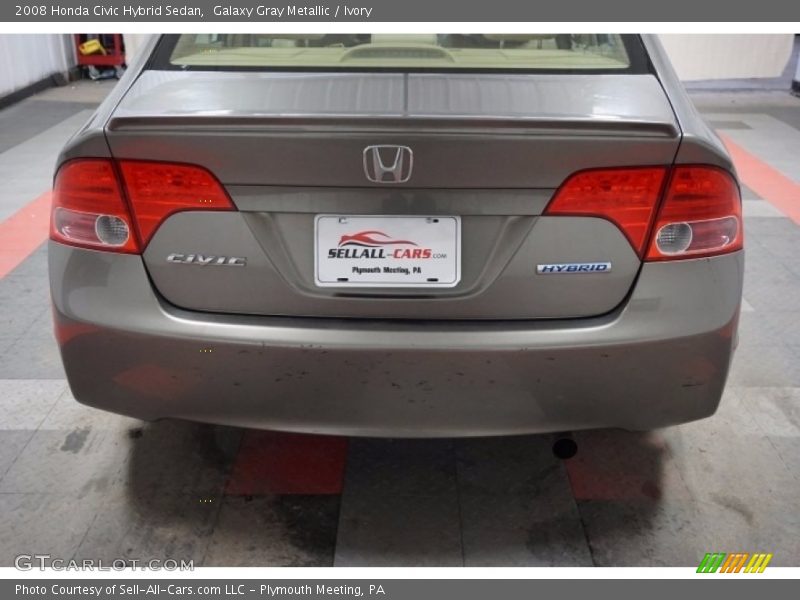 Galaxy Gray Metallic / Ivory 2008 Honda Civic Hybrid Sedan