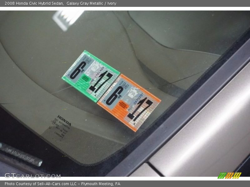 Galaxy Gray Metallic / Ivory 2008 Honda Civic Hybrid Sedan