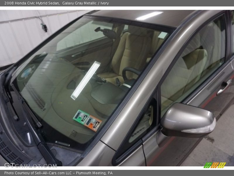 Galaxy Gray Metallic / Ivory 2008 Honda Civic Hybrid Sedan