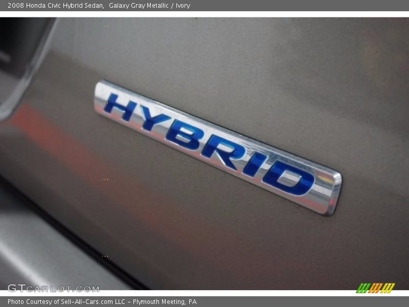 Galaxy Gray Metallic / Ivory 2008 Honda Civic Hybrid Sedan