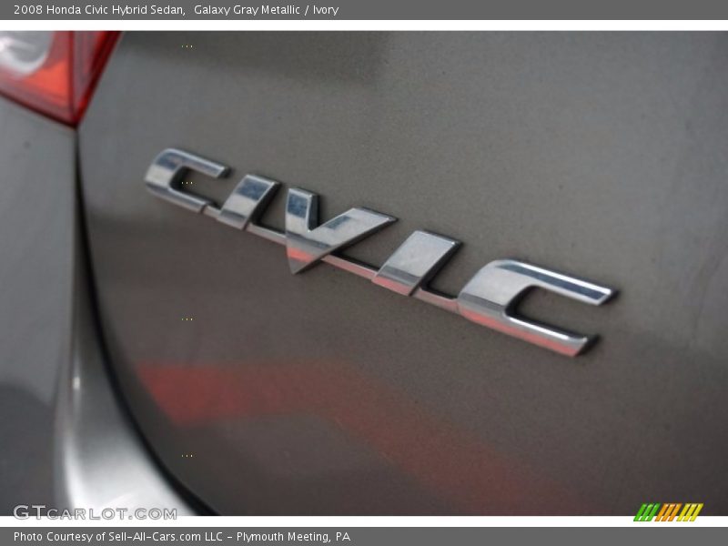 Galaxy Gray Metallic / Ivory 2008 Honda Civic Hybrid Sedan