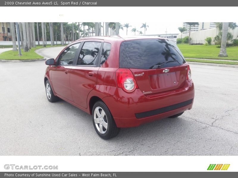 Sport Red / Charcoal 2009 Chevrolet Aveo Aveo5 LS