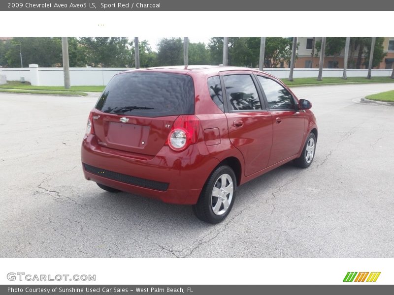 Sport Red / Charcoal 2009 Chevrolet Aveo Aveo5 LS