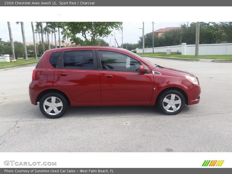 Sport Red / Charcoal 2009 Chevrolet Aveo Aveo5 LS